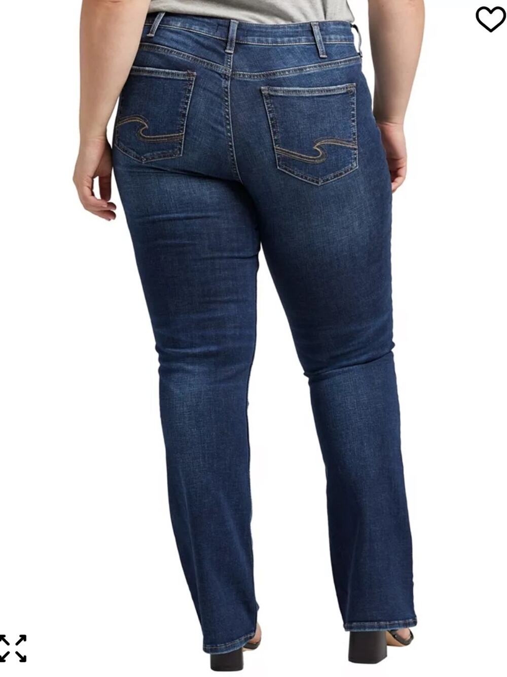 Silver Jeans Plus Size Suki Slim Boot Bootcut Jeans Denim Women’s Size 24
